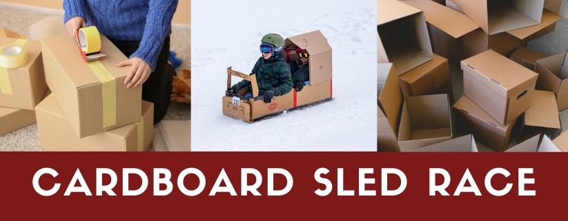 Cardboard Sled Race